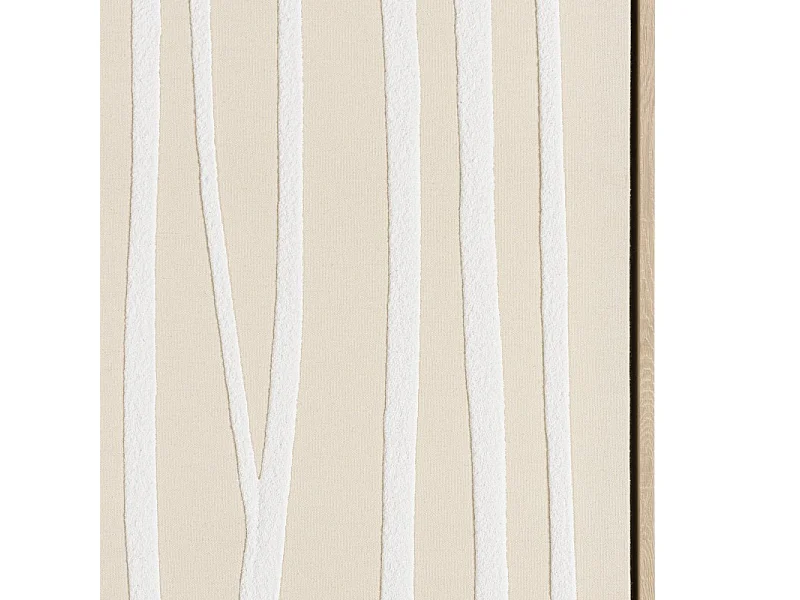 HOMER - Décoration murale 83x123cm lignes abstraites, cadre naturel