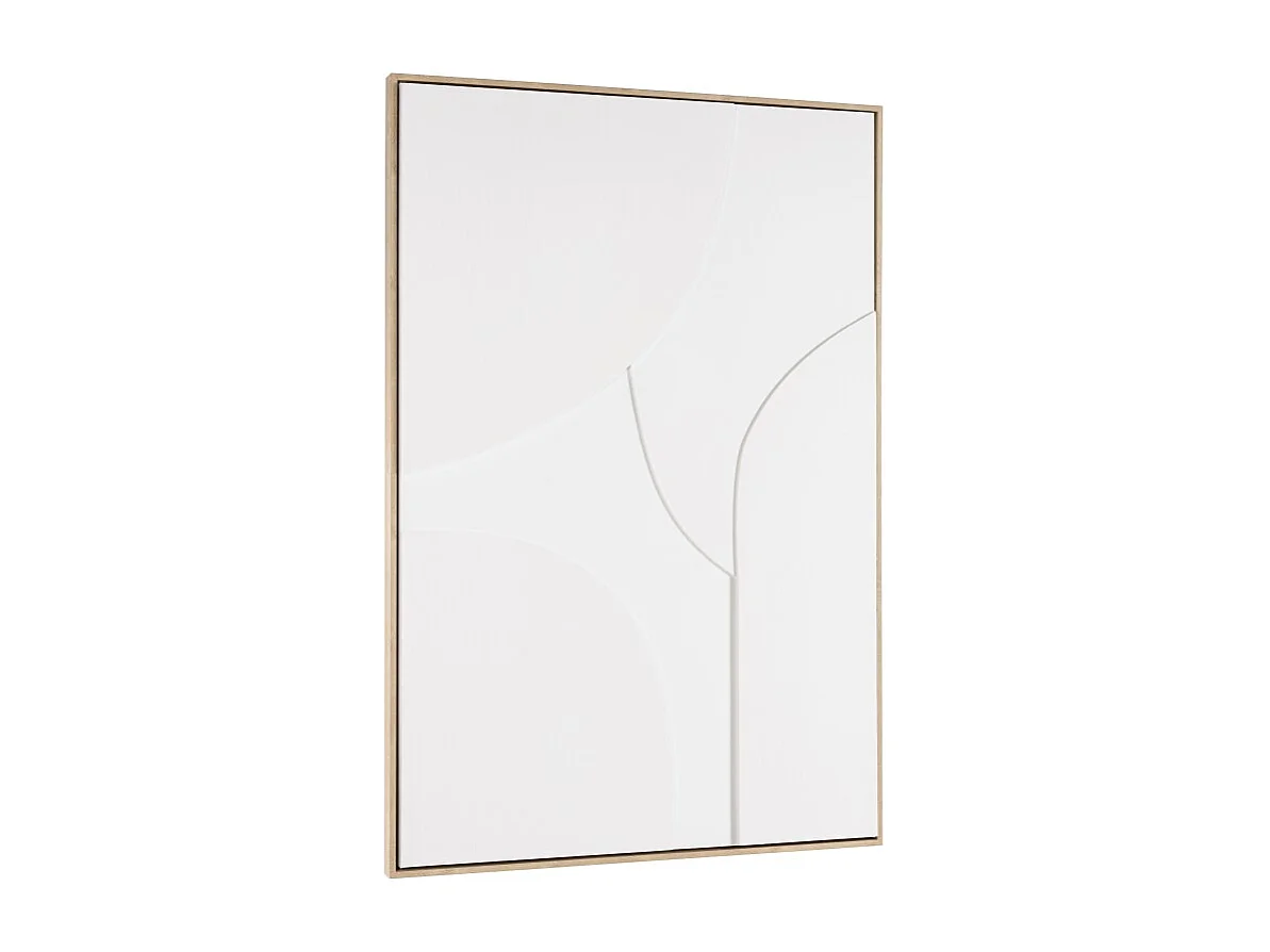 HOMER - Décoration murale 83x123cm formes abstraites blanches