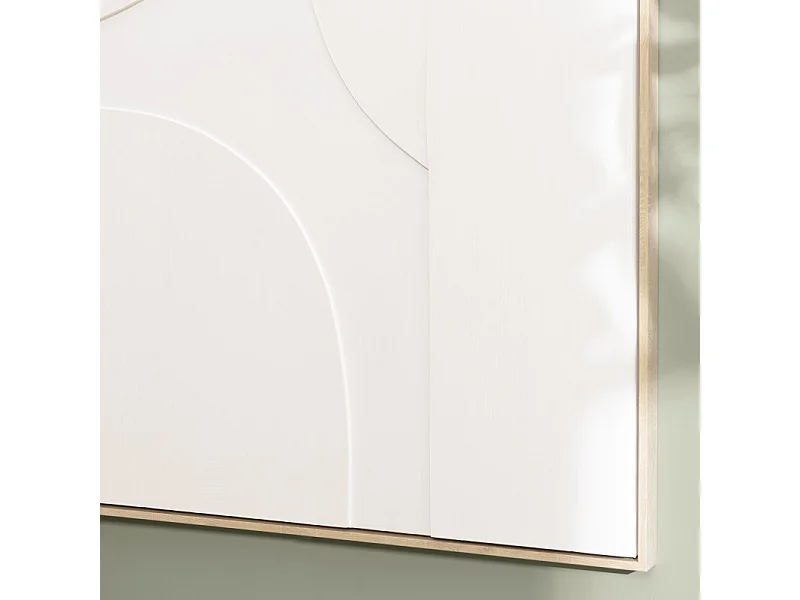 HOMER - Décoration murale 83x123cm formes abstraites blanches