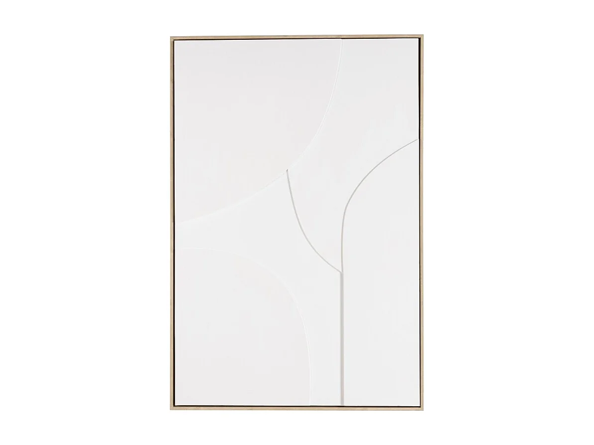 HOMER - Décoration murale 83x123cm formes abstraites blanches