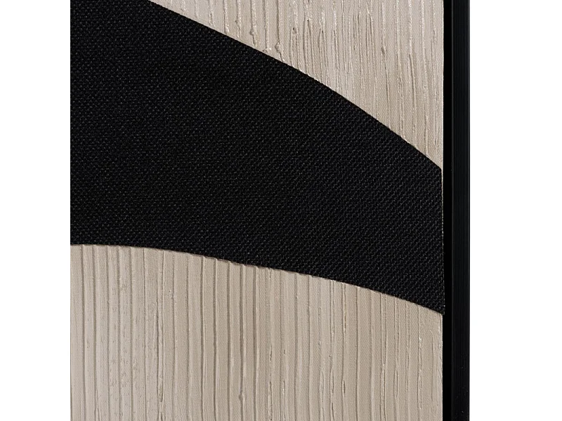 HOMER - Décoration murale 83x123cm formes abstraites n°1, cadre noir