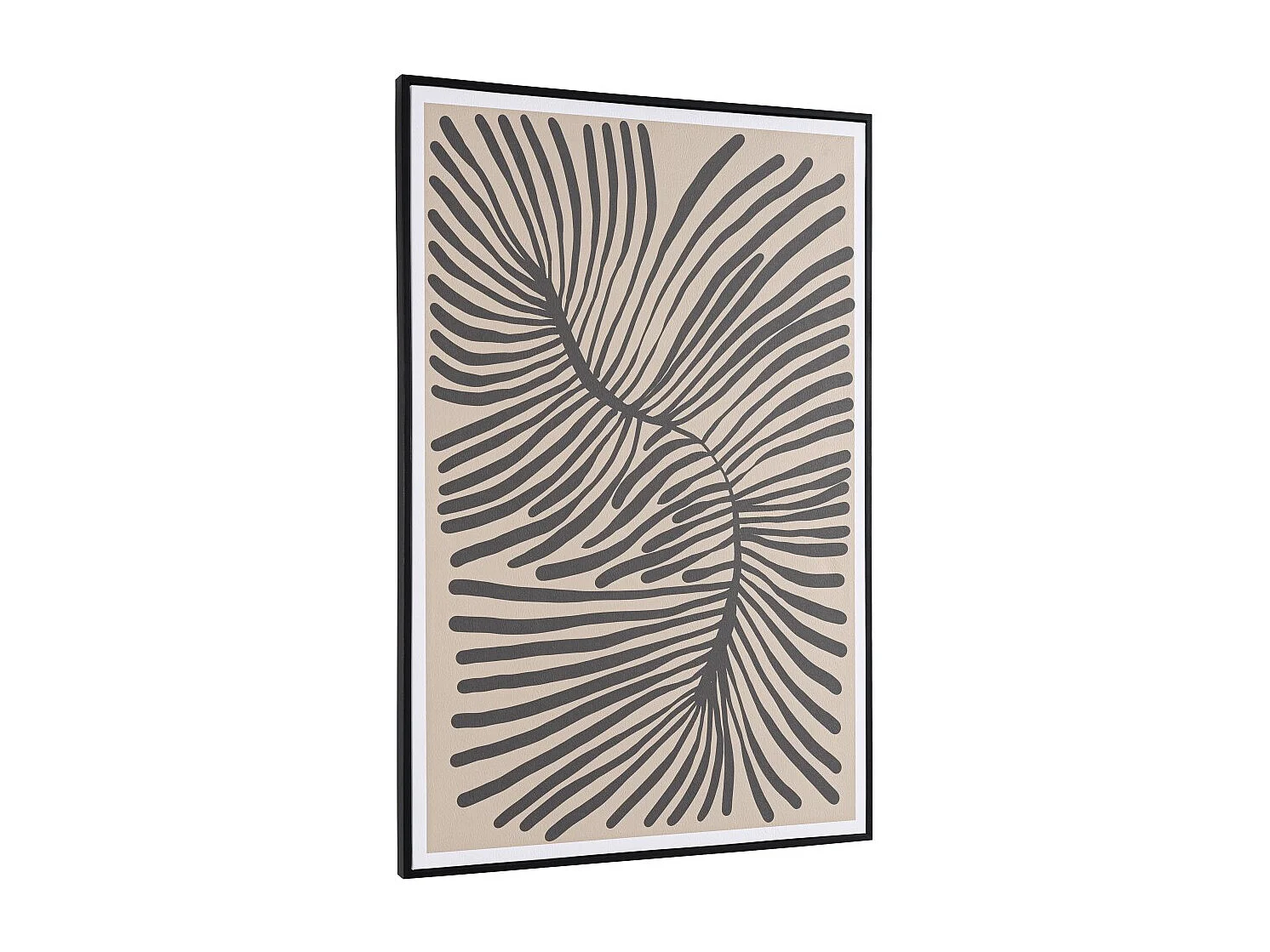 HOMER - Décoration murale B - 63x93cm en papier japonais, cadre noir