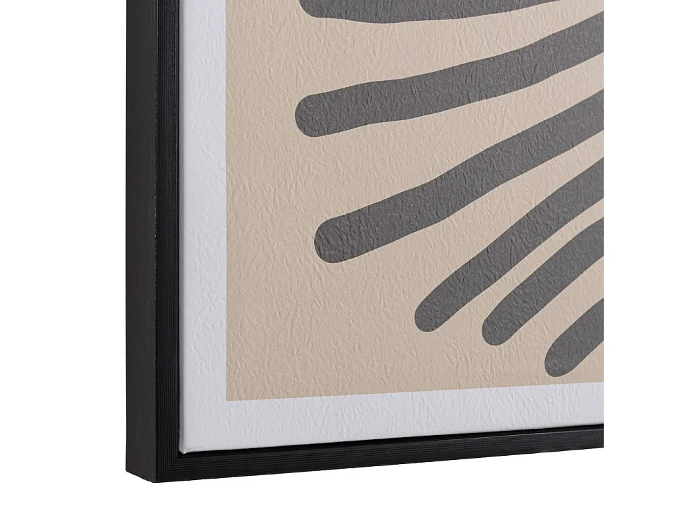 HOMER - Décoration murale B - 63x93cm en papier japonais, cadre noir