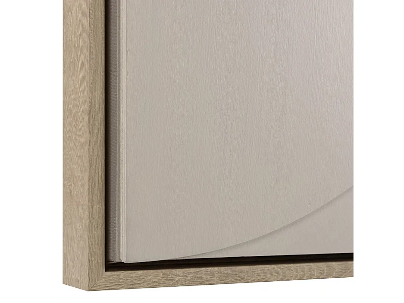 HOMER - Décoration murale 83x123cm formes abstraites beiges en relief