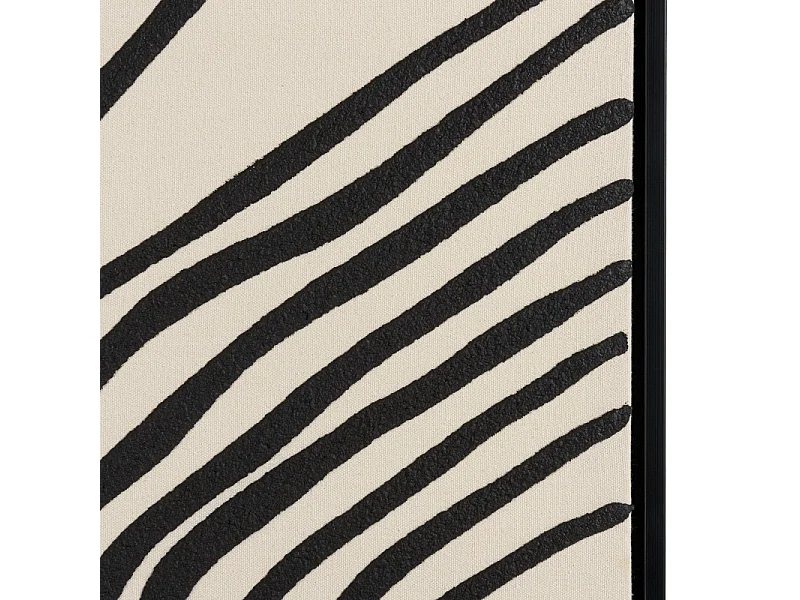 HOMER - Décoration murale B - 83x123cm lignes abstraites, cadre noir