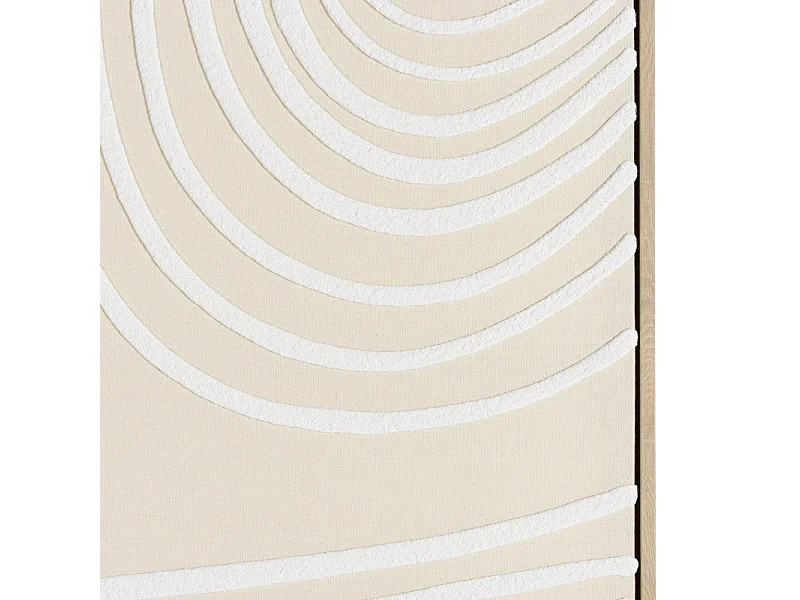 HOMER - Décoration murale 83x123cm lignes abstraites, cadre naturel