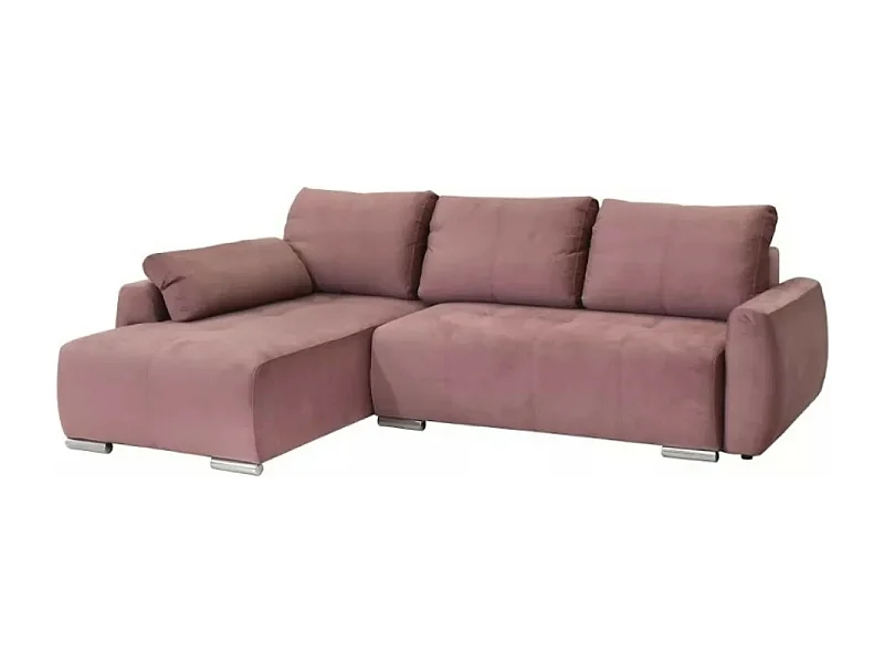Ecksofa Havana L/Stoffbezug/Pink
