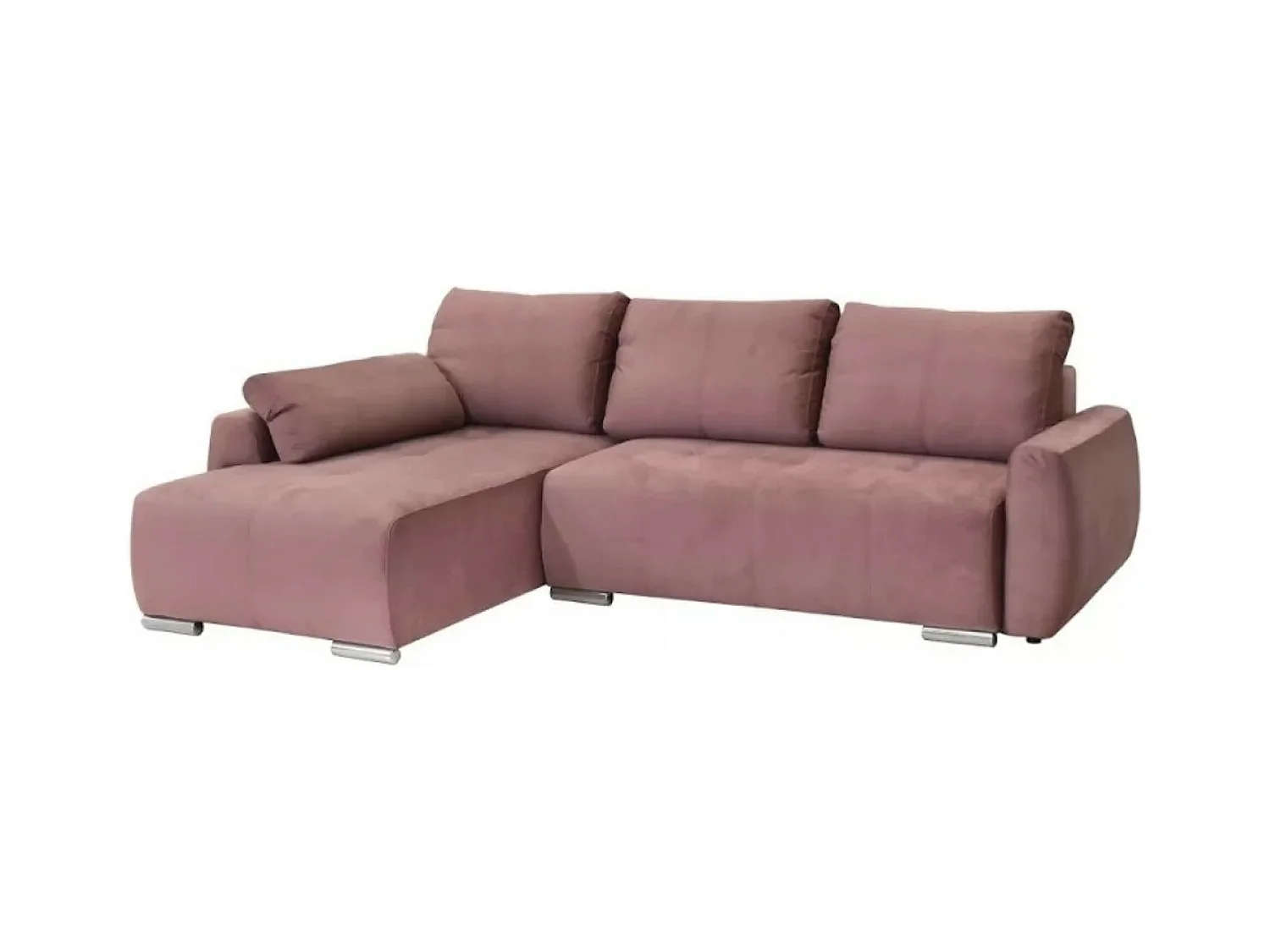 Canapé d'angle Havana L/revêtement tissu/Rose