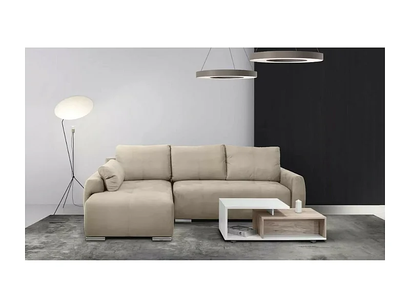 Ecksofa Havana L/Stoffbezug/Beige