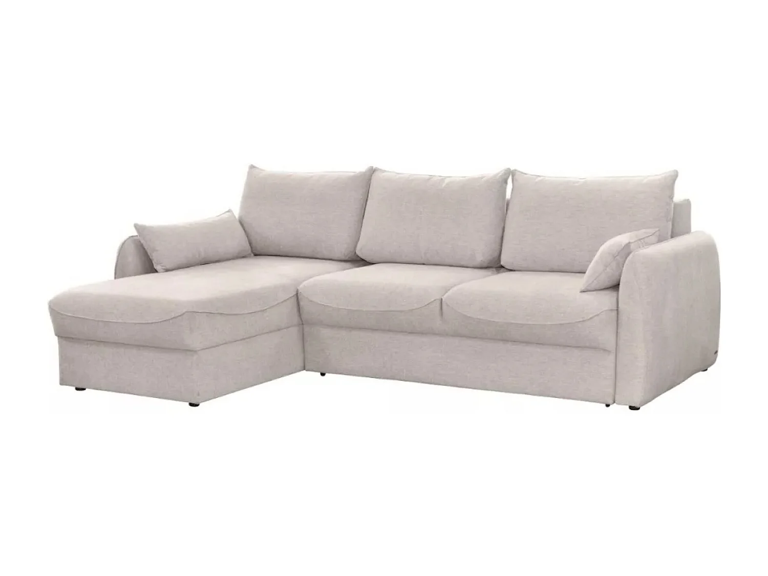 Ecksofa Naomi L/Stoffbezug/Blau