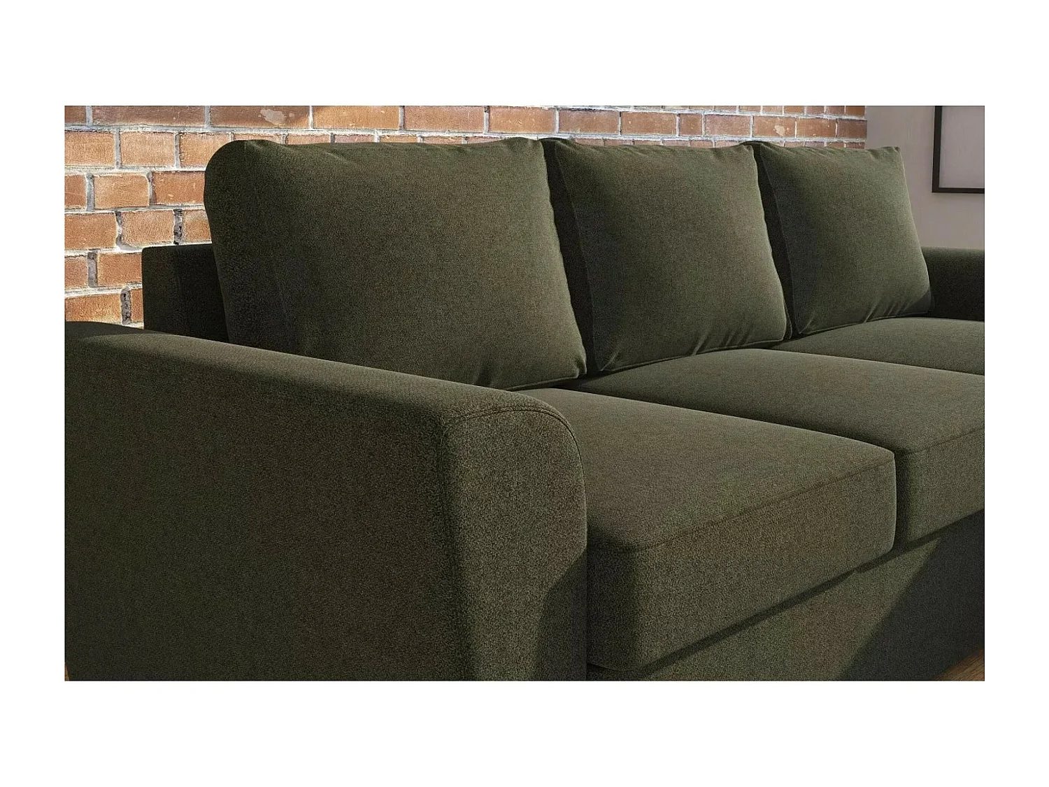 Ecksofa Seville R/Stoffbezug/Grün