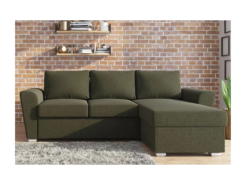 Canapé d'angle Seville R/revêtement tissu/Vert