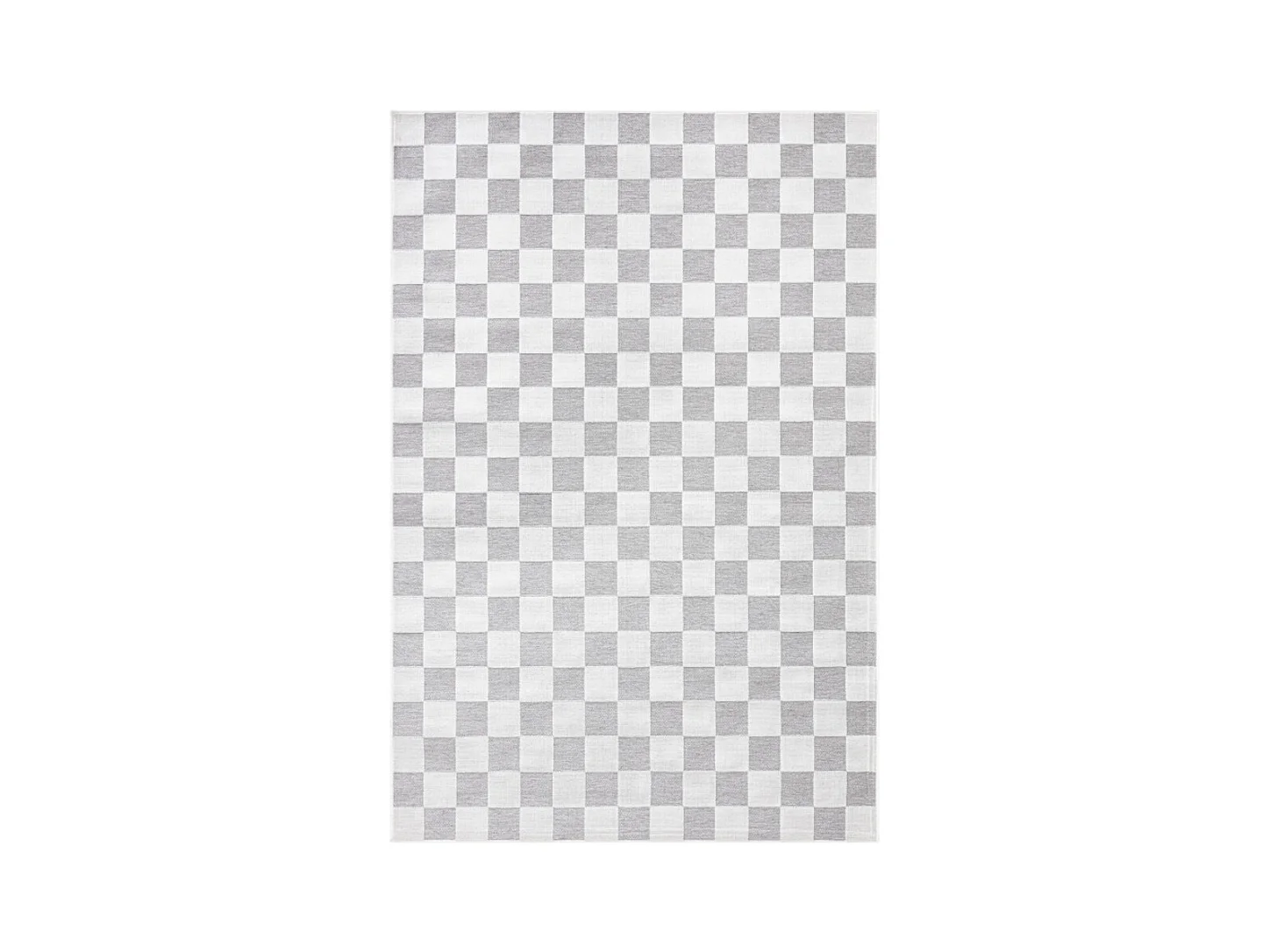 Tapis d'extérieur - 190x290cm - Gris - Réversible - 100% polypropylène - 1350gr / m² - NIROBI