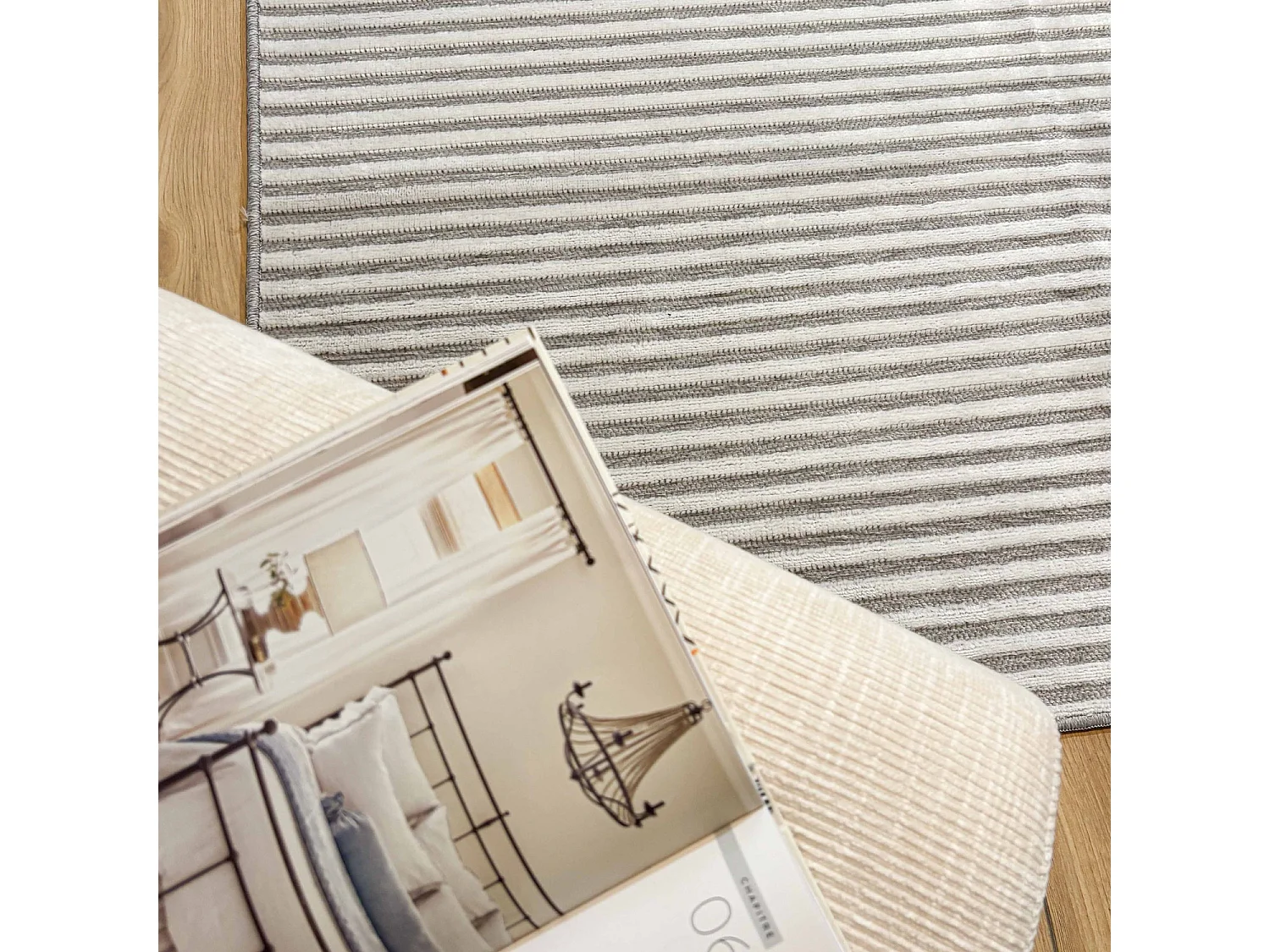 Tapis d'extérieur - 114x170cm - Gris - Réversible - 100% polypropylène - 1350gr / m² - GOA