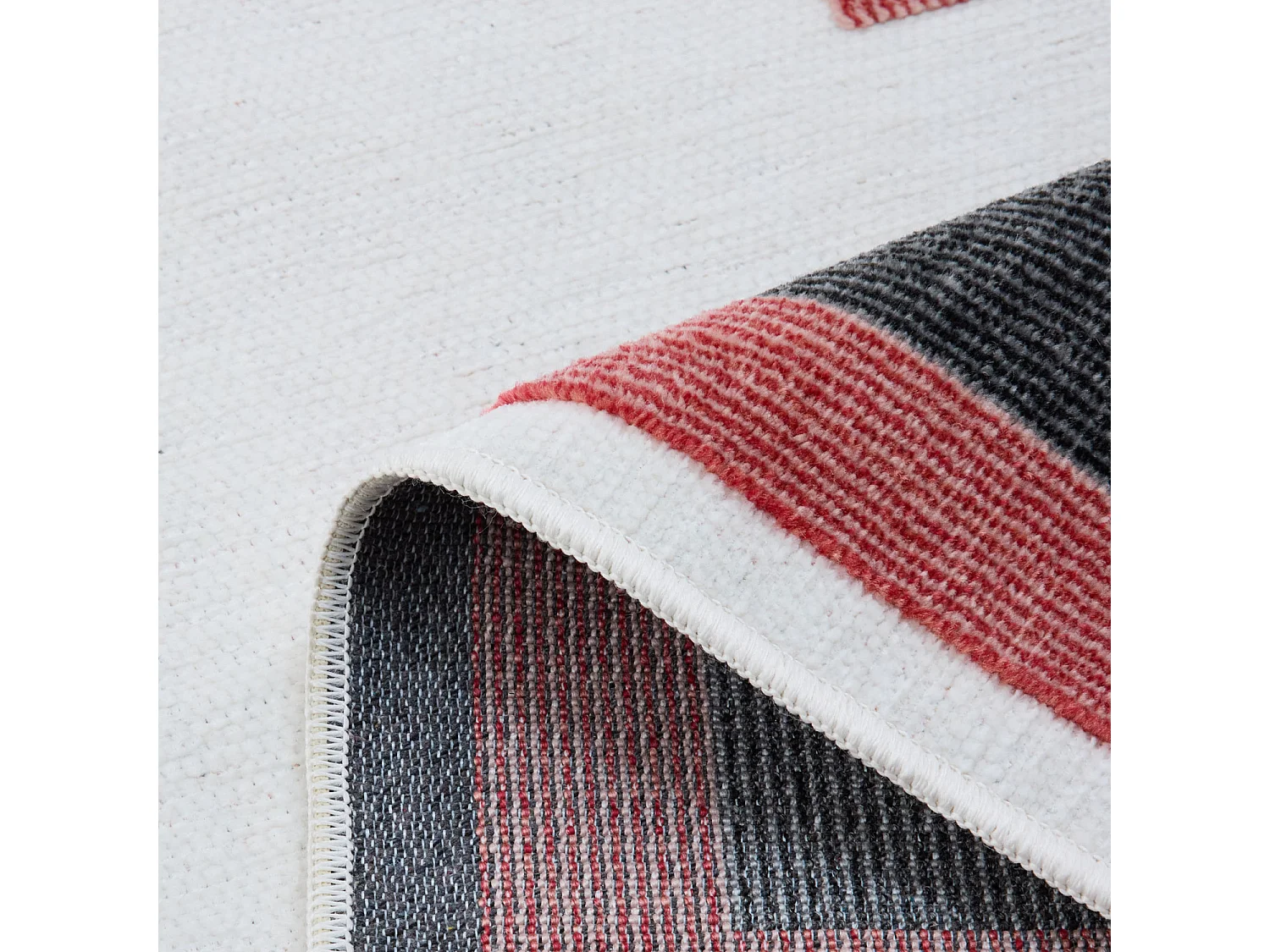 Tapis d'extérieur - 114x170cm - Blanc - Réversible - 100% polypropylène - 1350gr / m² - OURIKA