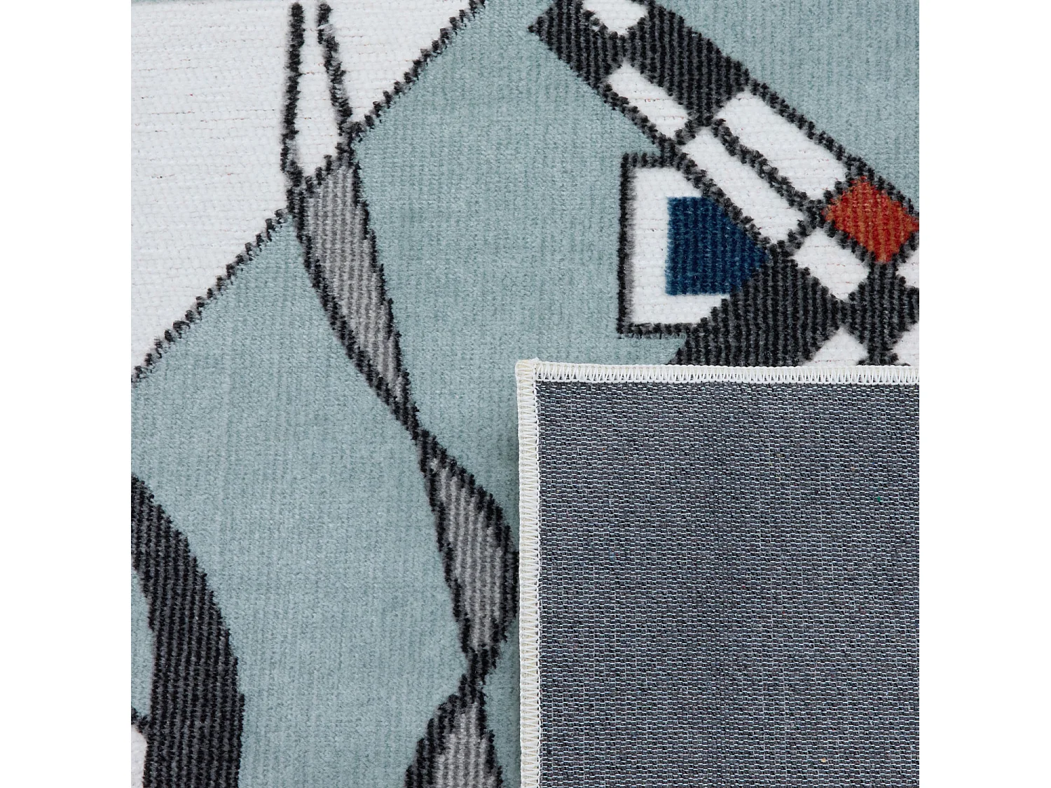 Tapis d'extérieur - 114x170cm - Blanc - Réversible - 100% polypropylène - 1350gr / m² - OURIKA