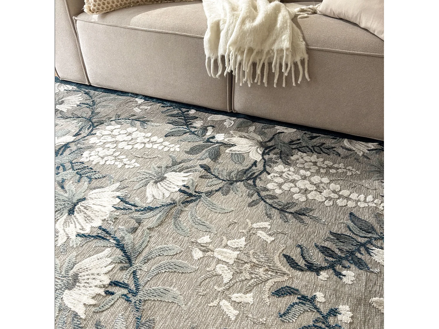 Tapis d'extérieur - 190x290cm - Bleu - Réversible - 100% polypropylène - 1350gr / m² - BALI
