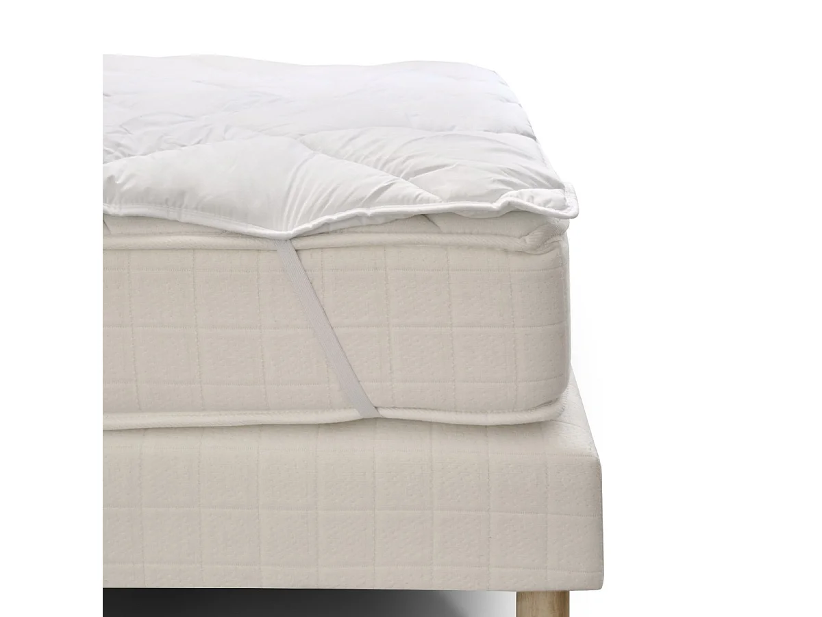Surmatelas 180x200 cm Moelleux et Respirant - Lavable à 95°C - Enveloppe anti-transpiration