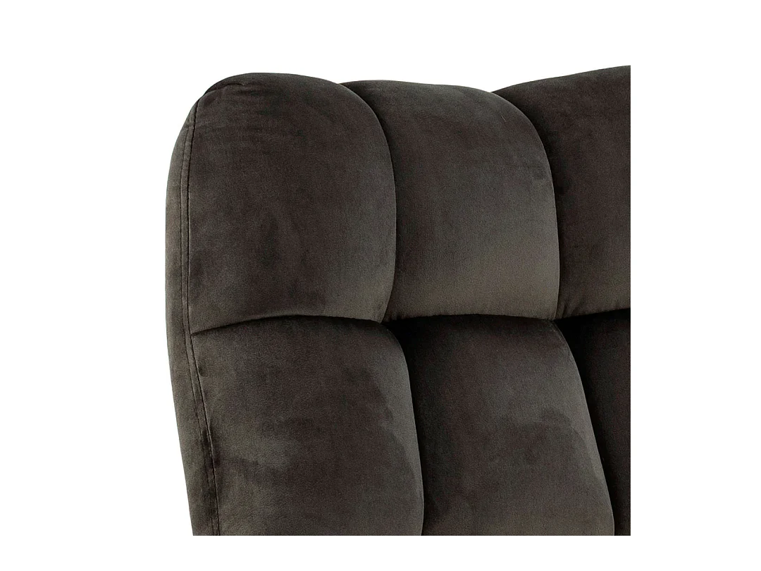 Paris Sessel Drehfunktion Velours graubraun.