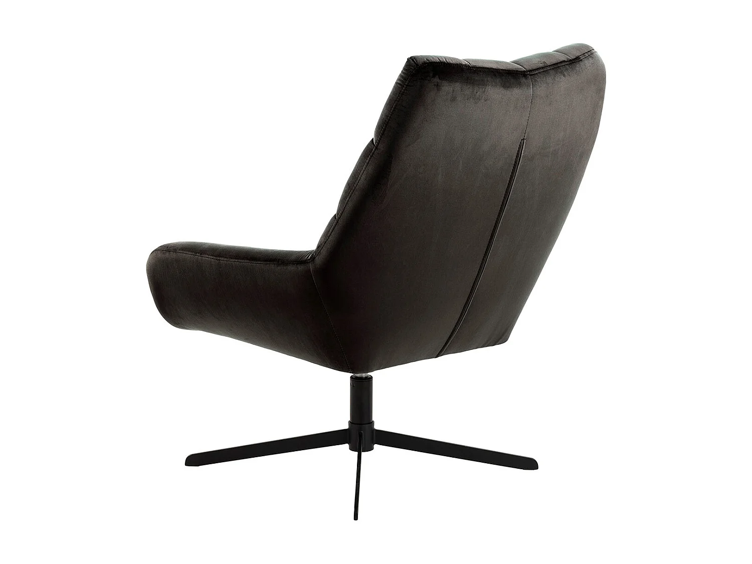 Paris fauteuil draaimogelijkheid velours grijsbruin.