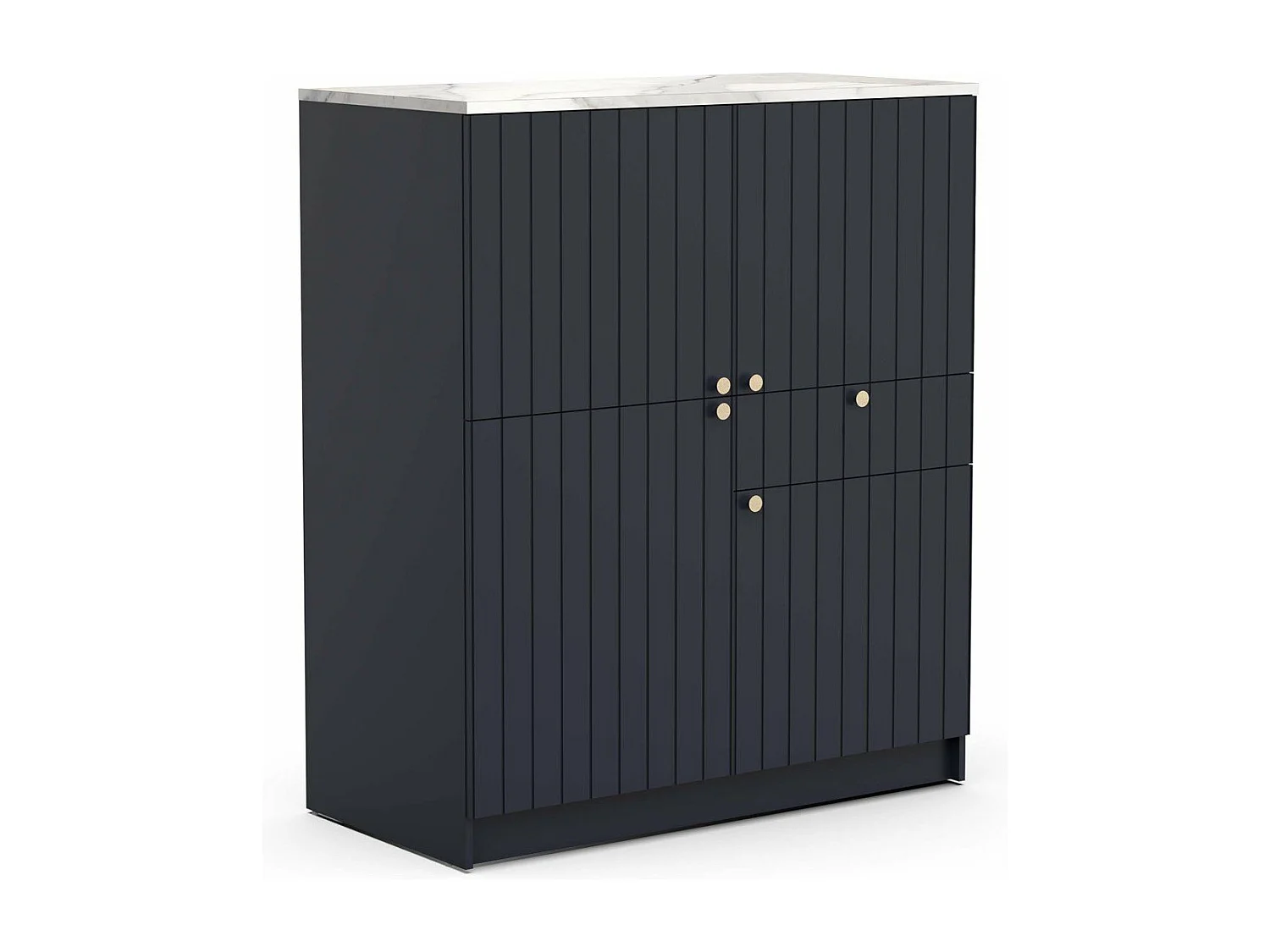 Sideboard 4 Türen und 1 Schublade B120 cm – CHESTER