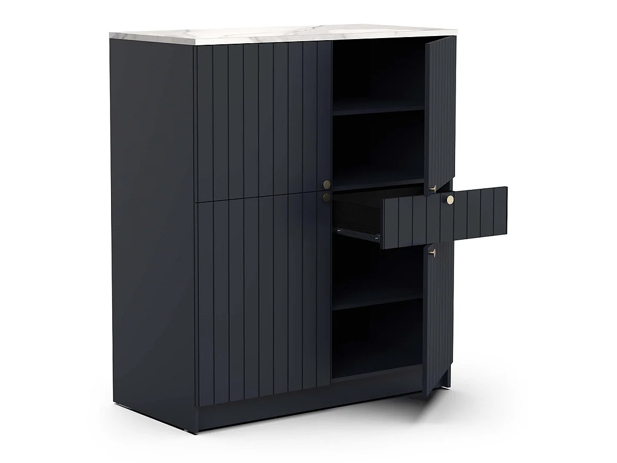 Buffet 4 portes et 1 tiroir L120 cm - CHESTER