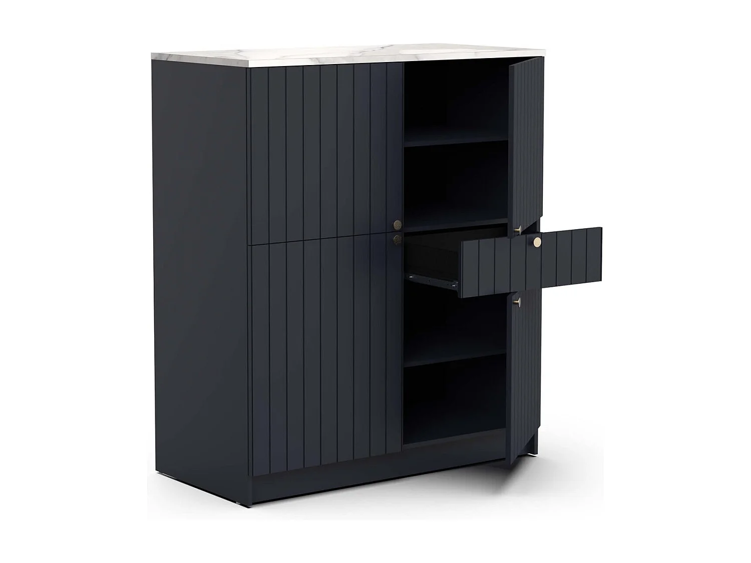 Buffet de 4 portas e 1 gaveta L120 cm - CHESTER