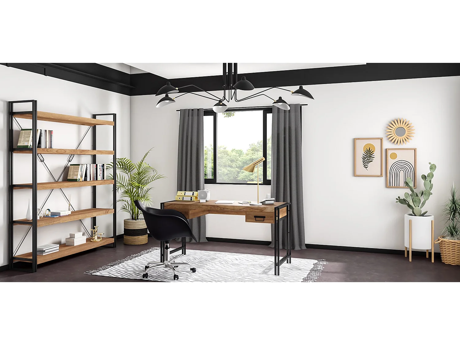 Lámpara de Techo - Lámpara Flexo - 6 brazos - George