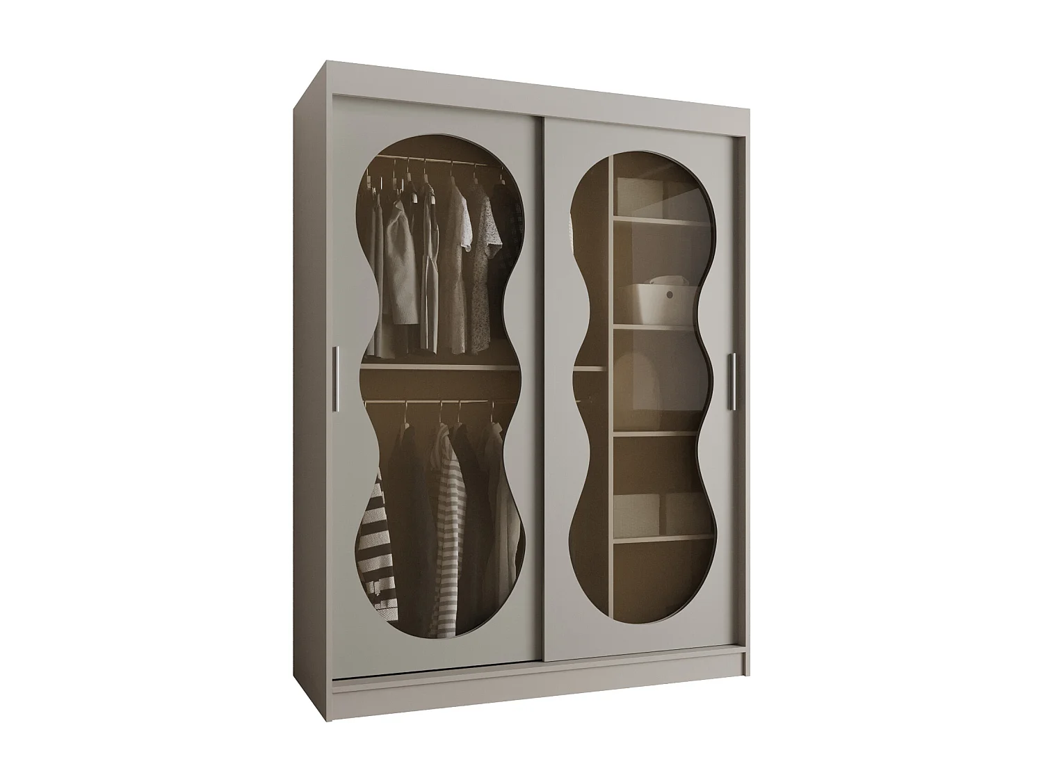 Armoire coulissante Bahrajn 2 200/150/62 2 portes (cachemire)