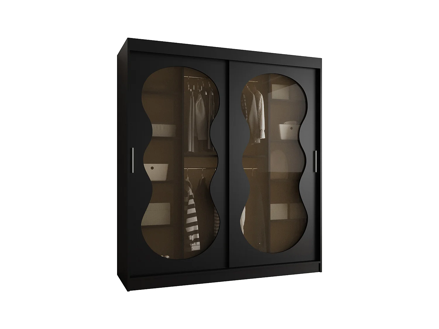 Armoire coulissante Bahrajn 2 200/180/62 2 portes (noir)