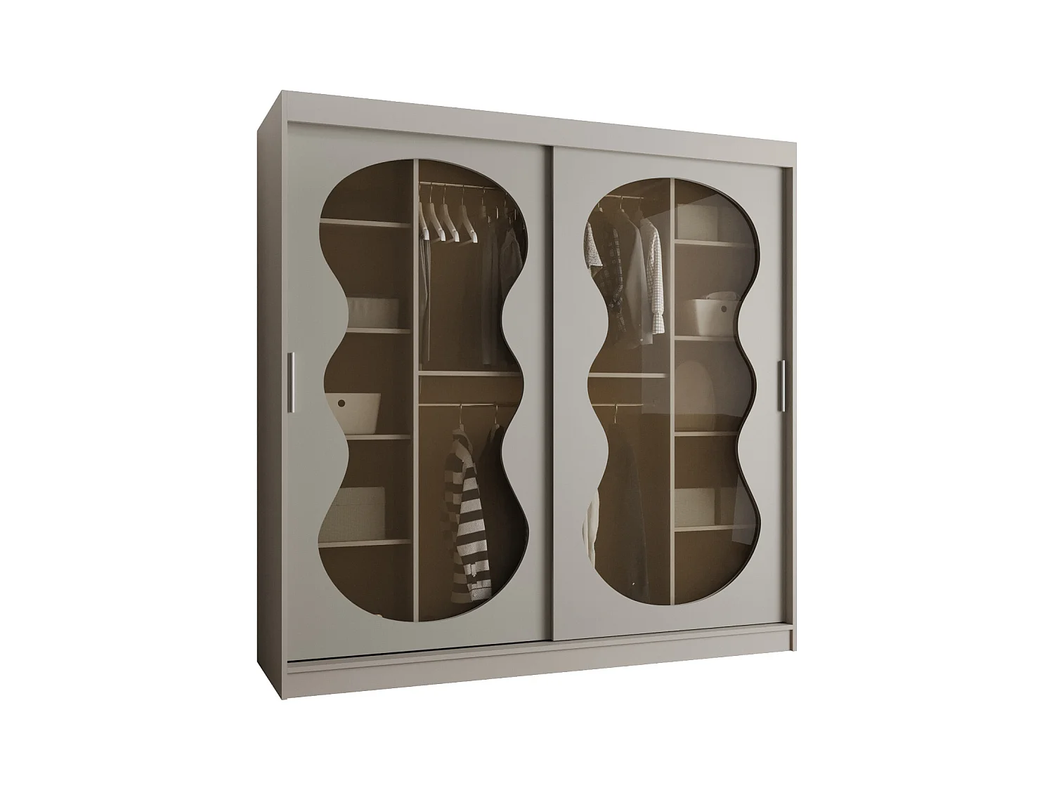 Armoire coulissante Bahrajn 2 200/200/62 2 portes (cachemire)