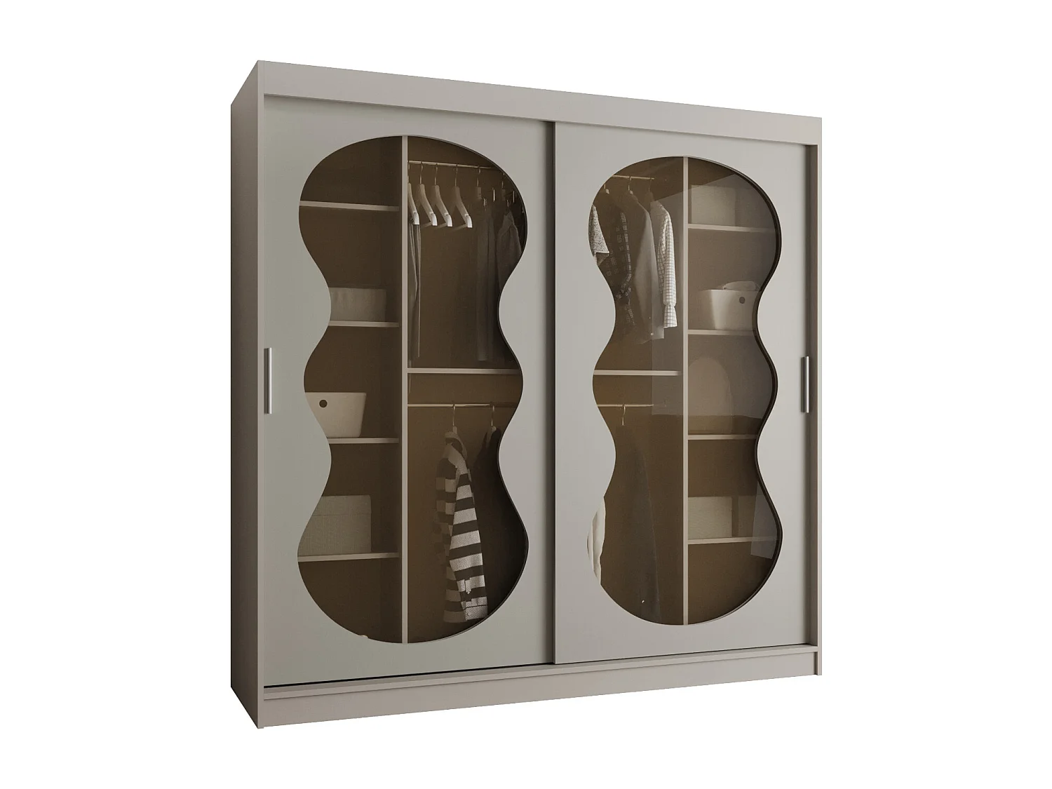 Schiebetürenschrank Bahrajn 2 200/200/62 2-türig (Kaschmir)