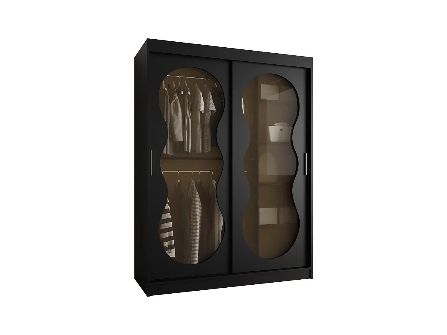 Armoire coulissante Bahrajn 2 200/150/62 2 portes (noir)