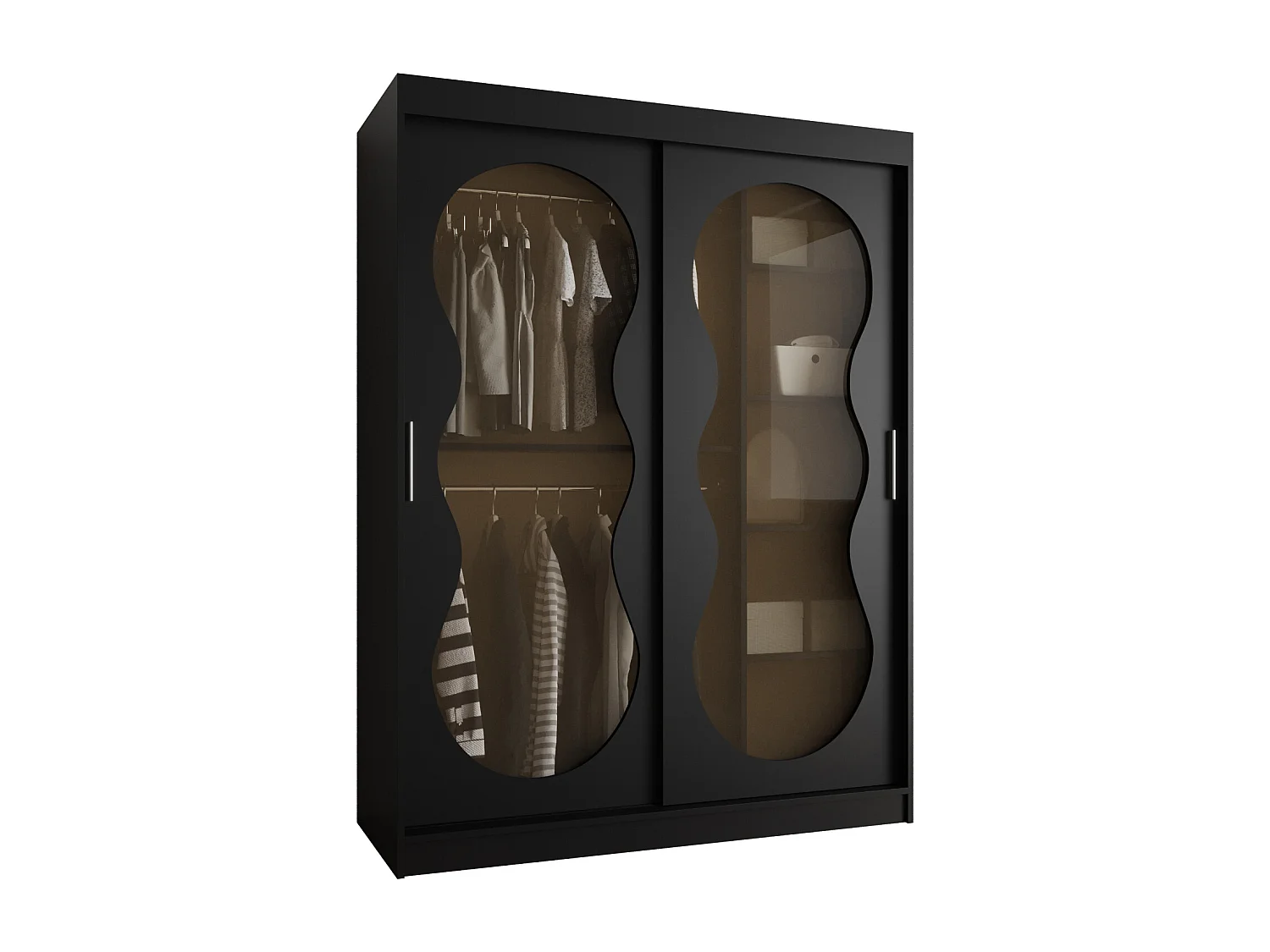 Armoire coulissante Bahrajn 2 200/150/62 2 portes (noir)