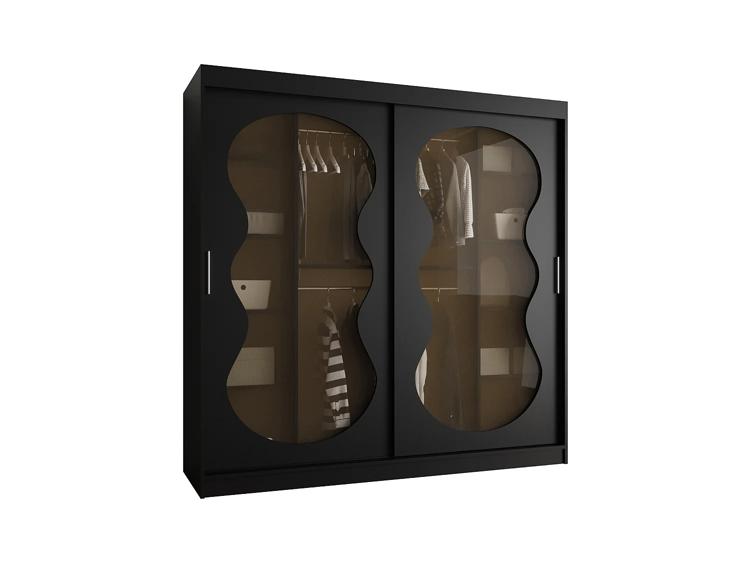 Armoire coulissante Bahrajn 2 200/200/62 2 portes (noir)