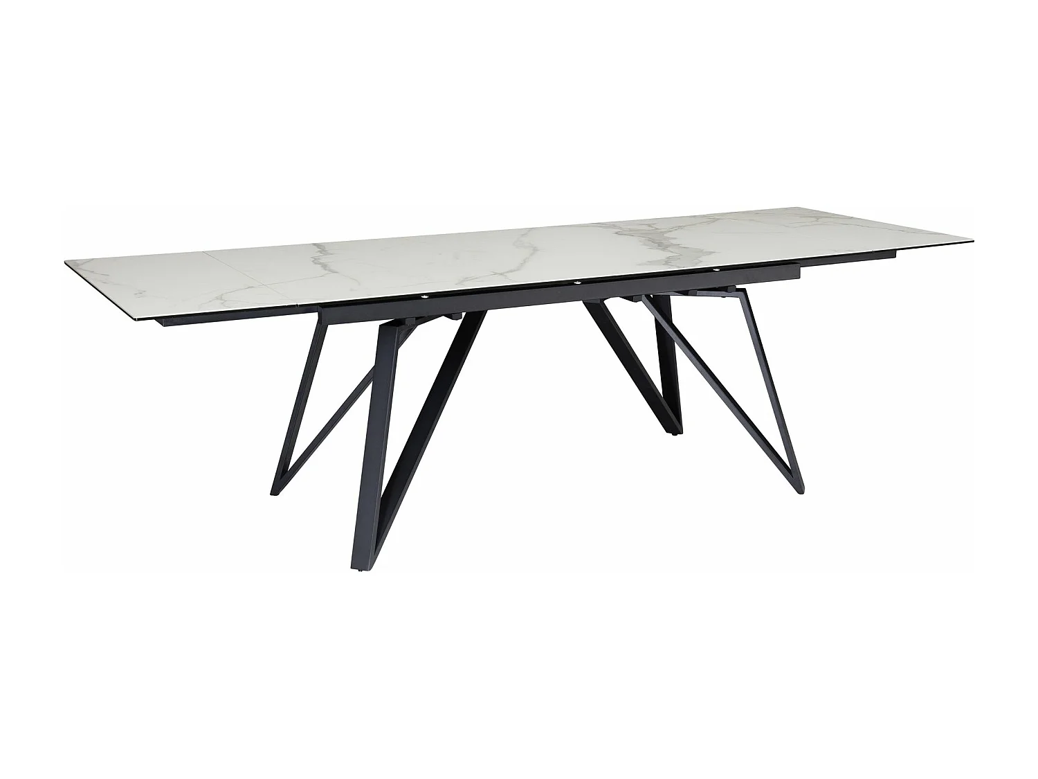 Table de Salle à Manger 180 - 260 x 95 x 76 cm Extensible Céramique Grande Moderne