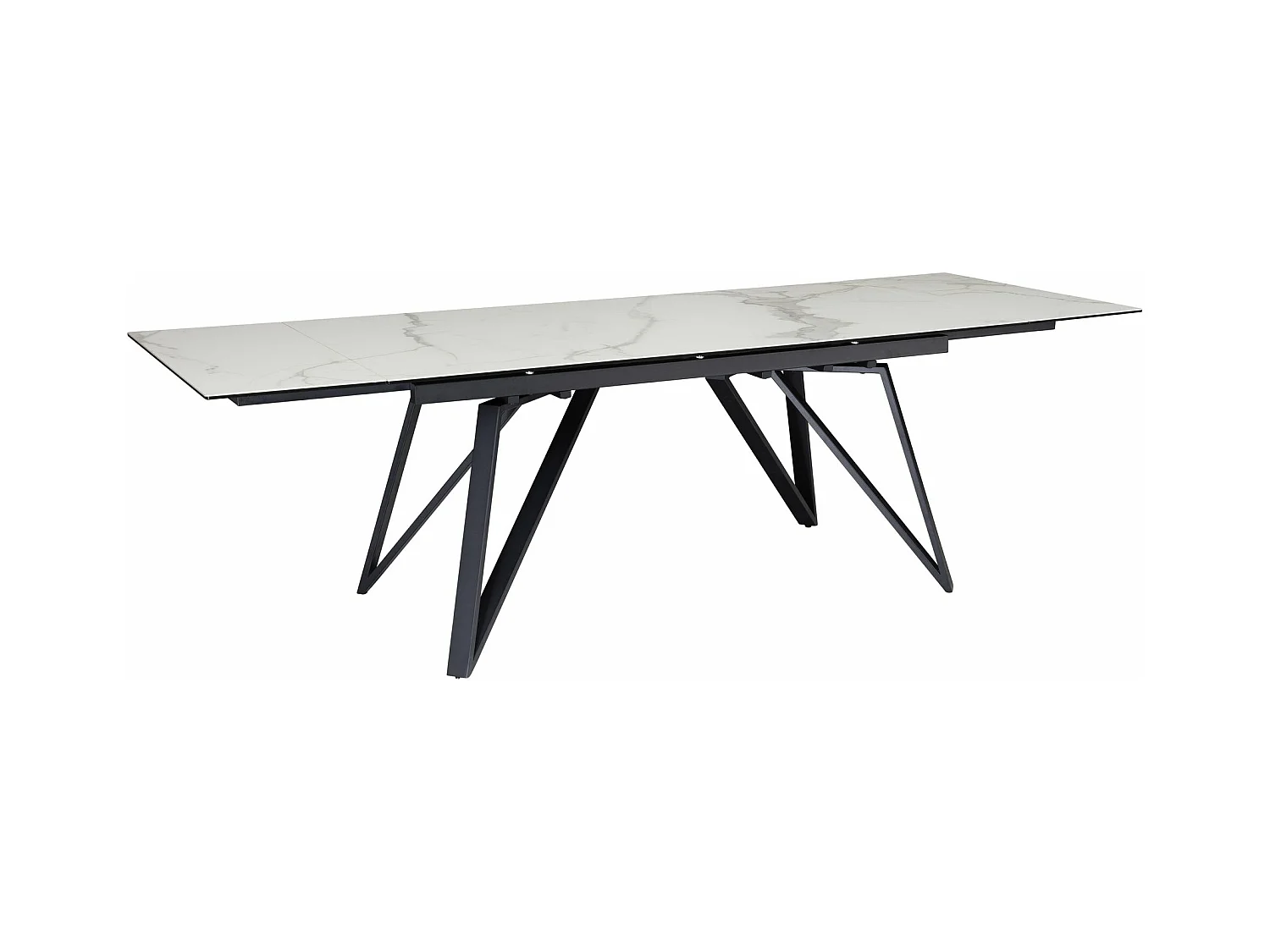 Table de Salle à Manger 180 - 260 x 95 x 76 cm Extensible Céramique Grande Moderne