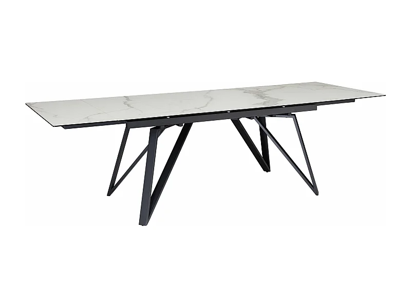 Table de Salle à Manger 180 - 260 x 95 x 76 cm Extensible Céramique Grande Moderne