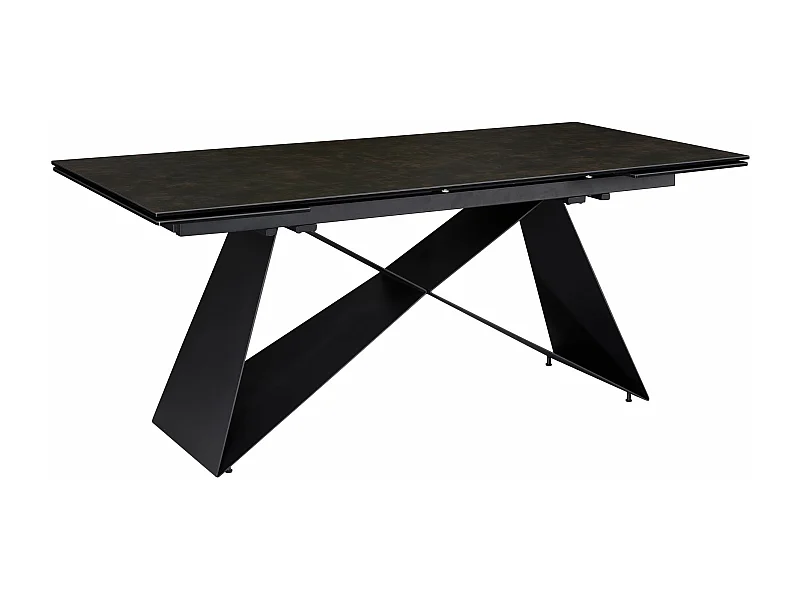 Table de Salle à Manger 180 - 260 x 95 x 78 cm Extensible Céramique Grande Moderne