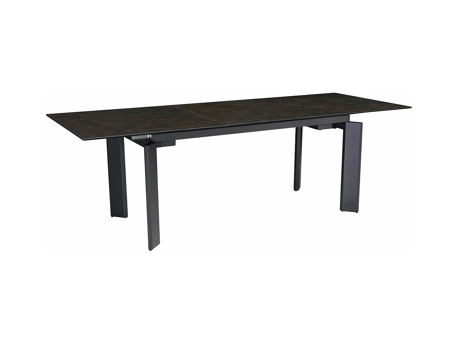 Table de Salle à Manger 180 - 240 x 95 x 77 cm Extensible Céramique Grande Moderne