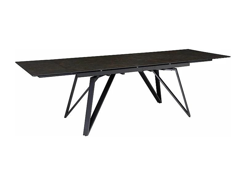 Table de Salle à Manger 180 - 260 x 95 x 76 cm Extensible Céramique Grande Moderne