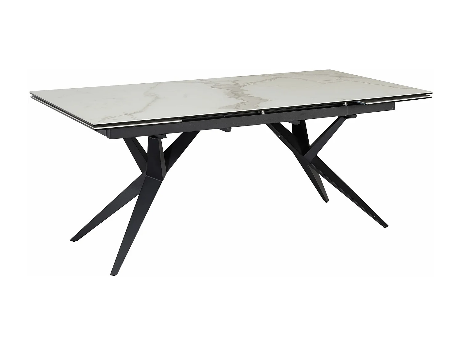 Table de Salle à Manger 180 - 260 x 95 x 76 cm Extensible Céramique Grande Moderne