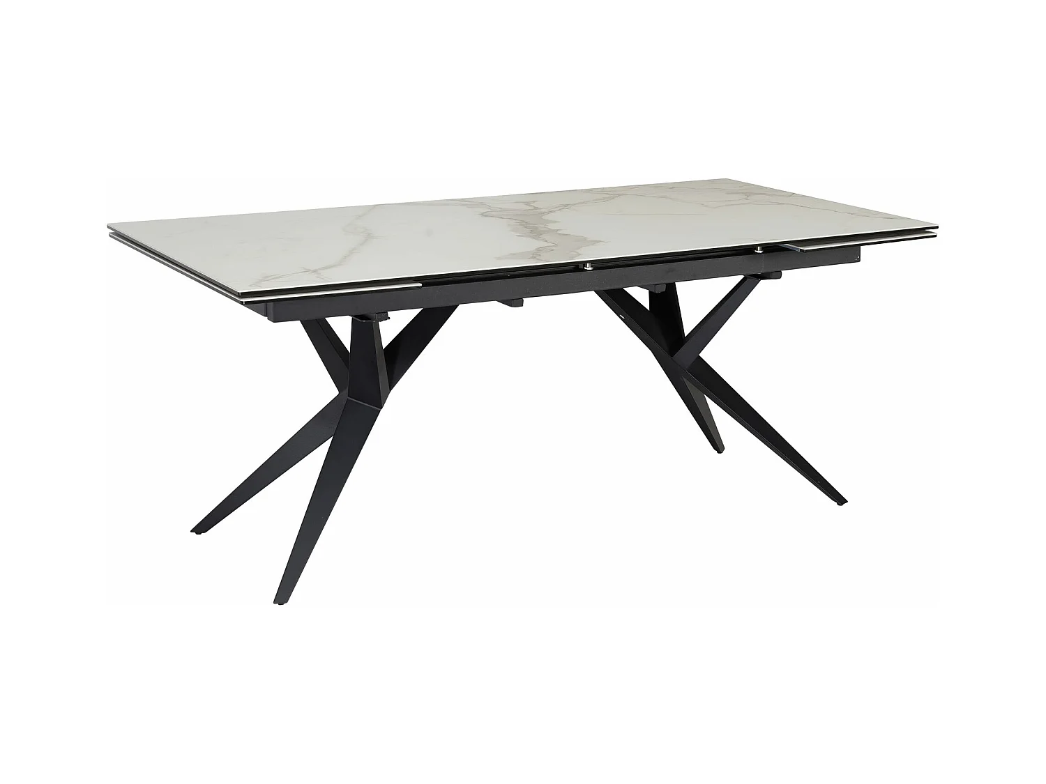 Table de Salle à Manger 180 - 260 x 95 x 76 cm Extensible Céramique Grande Moderne