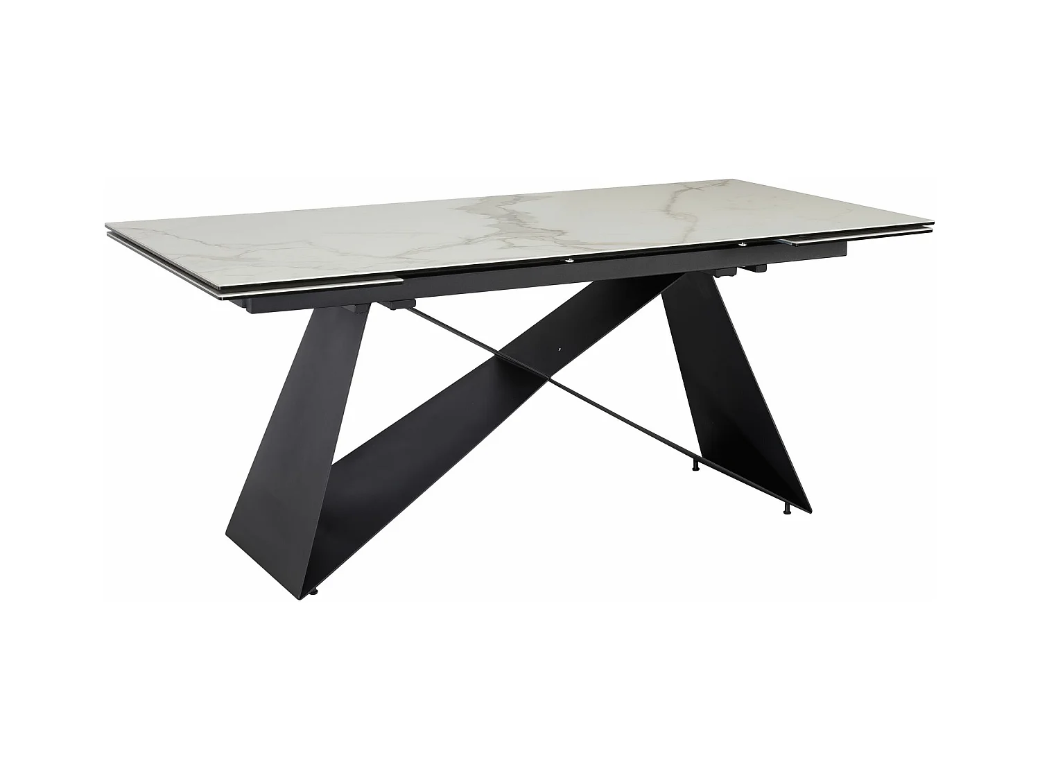 Table de Salle à Manger 180 - 260 x 95 x 78 cm Extensible Céramique Grande Moderne