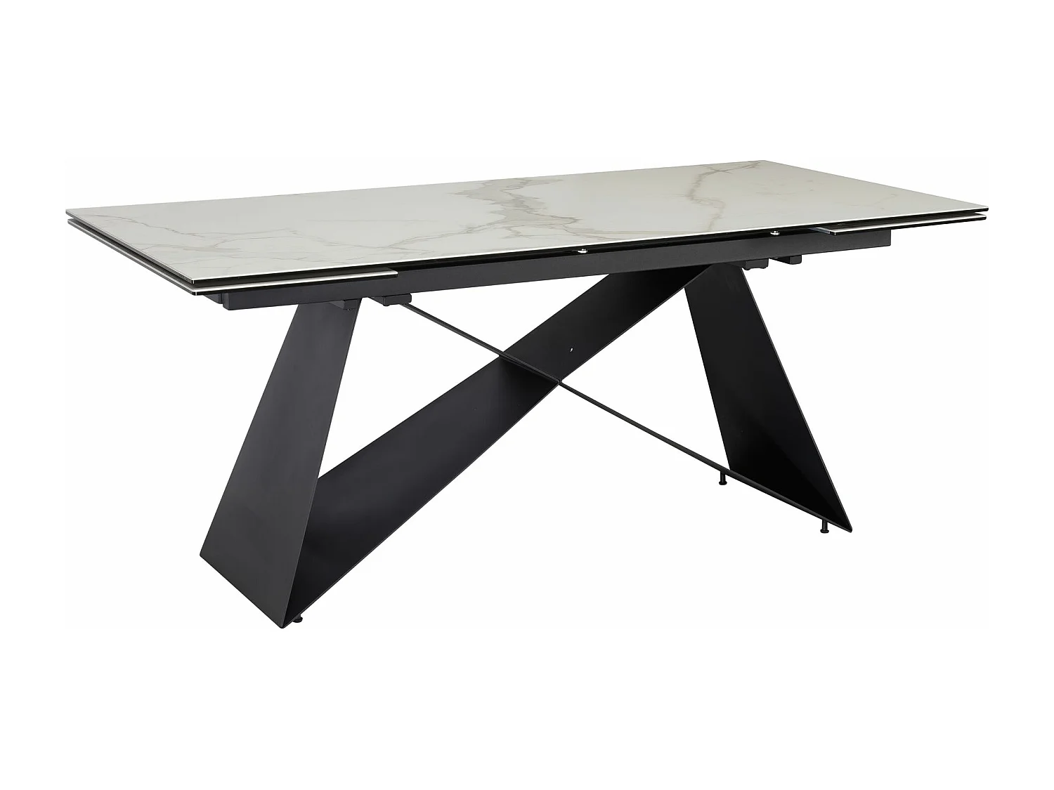 Table de Salle à Manger 180 - 260 x 95 x 78 cm Extensible Céramique Grande Moderne