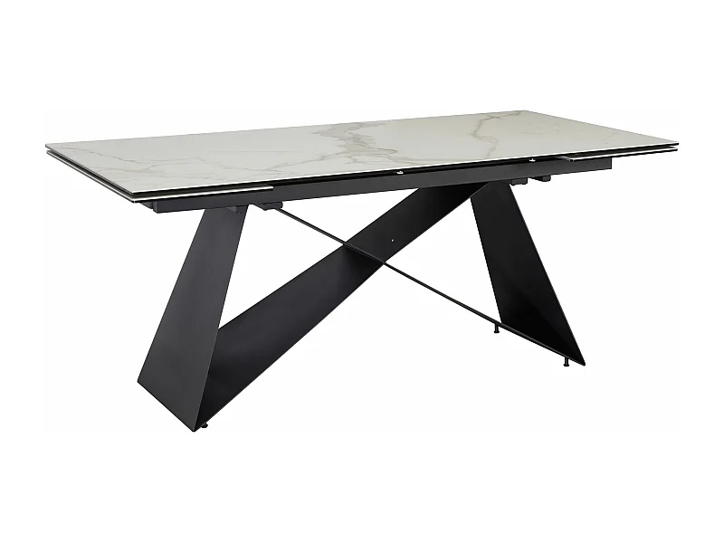 Table de Salle à Manger 180 - 260 x 95 x 78 cm Extensible Céramique Grande Moderne