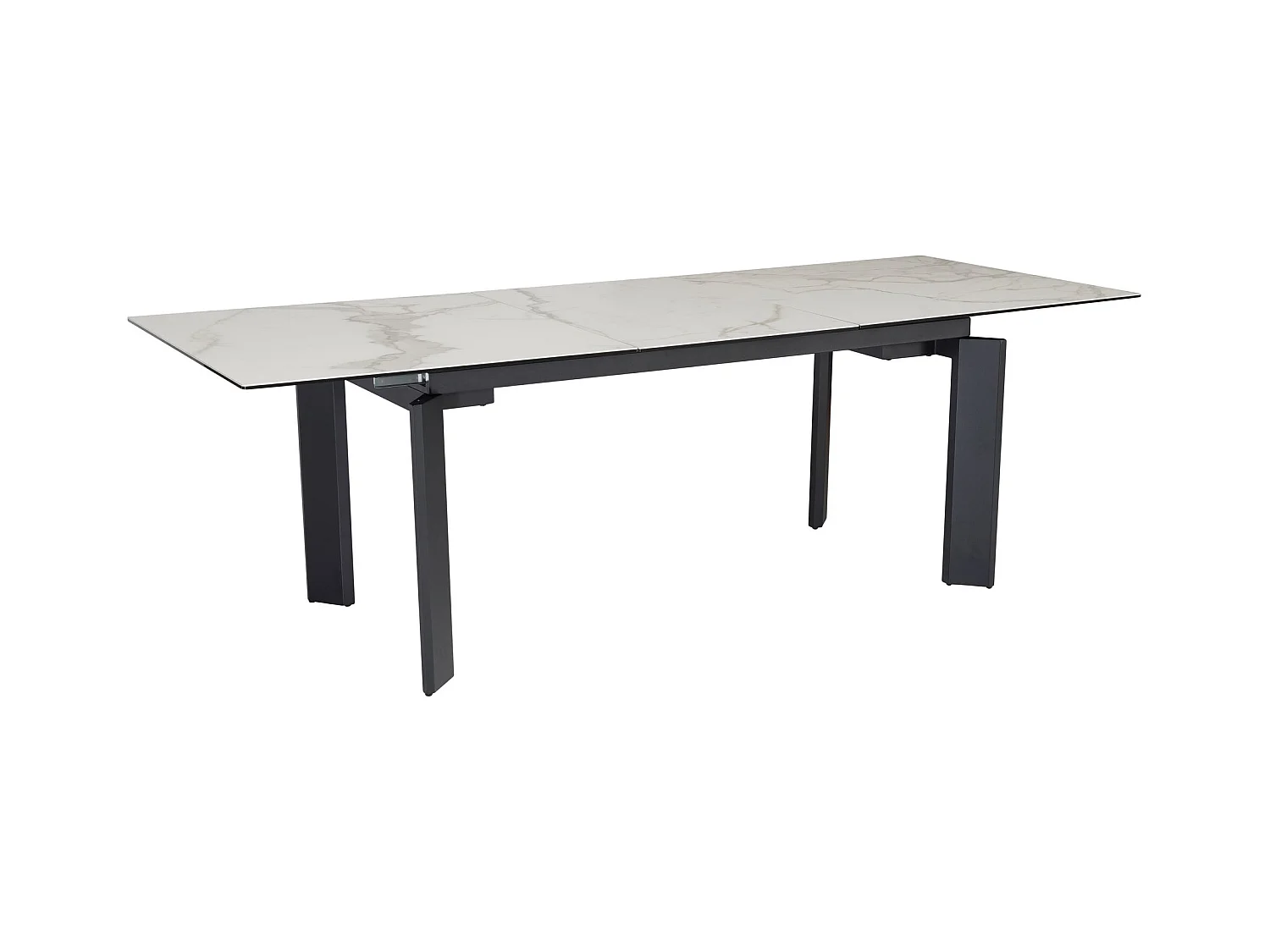 Table de Salle à Manger 180 - 240 x 95 x 77 cm Extensible Céramique Grande Moderne