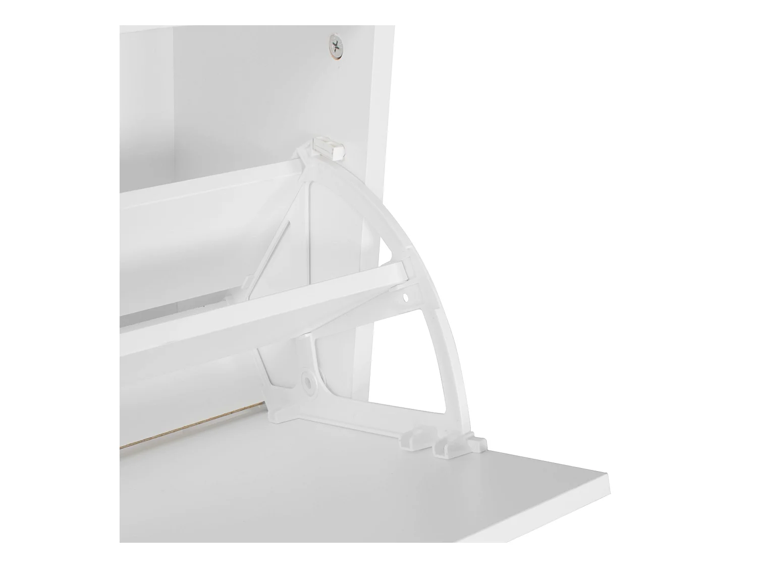 Porte Manteau avec 4 Crochets Armoire à Chaussures Vestiaire d' Entrée