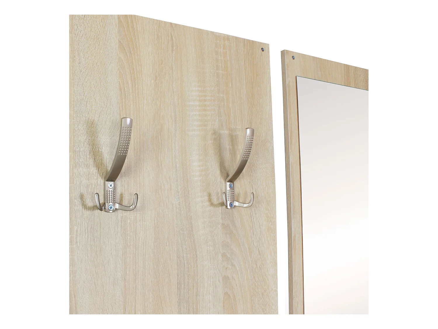 Garderobe Flurgarderobe Paneel Wandgarderobe Spiegel Komplett Set Kompakt Flur