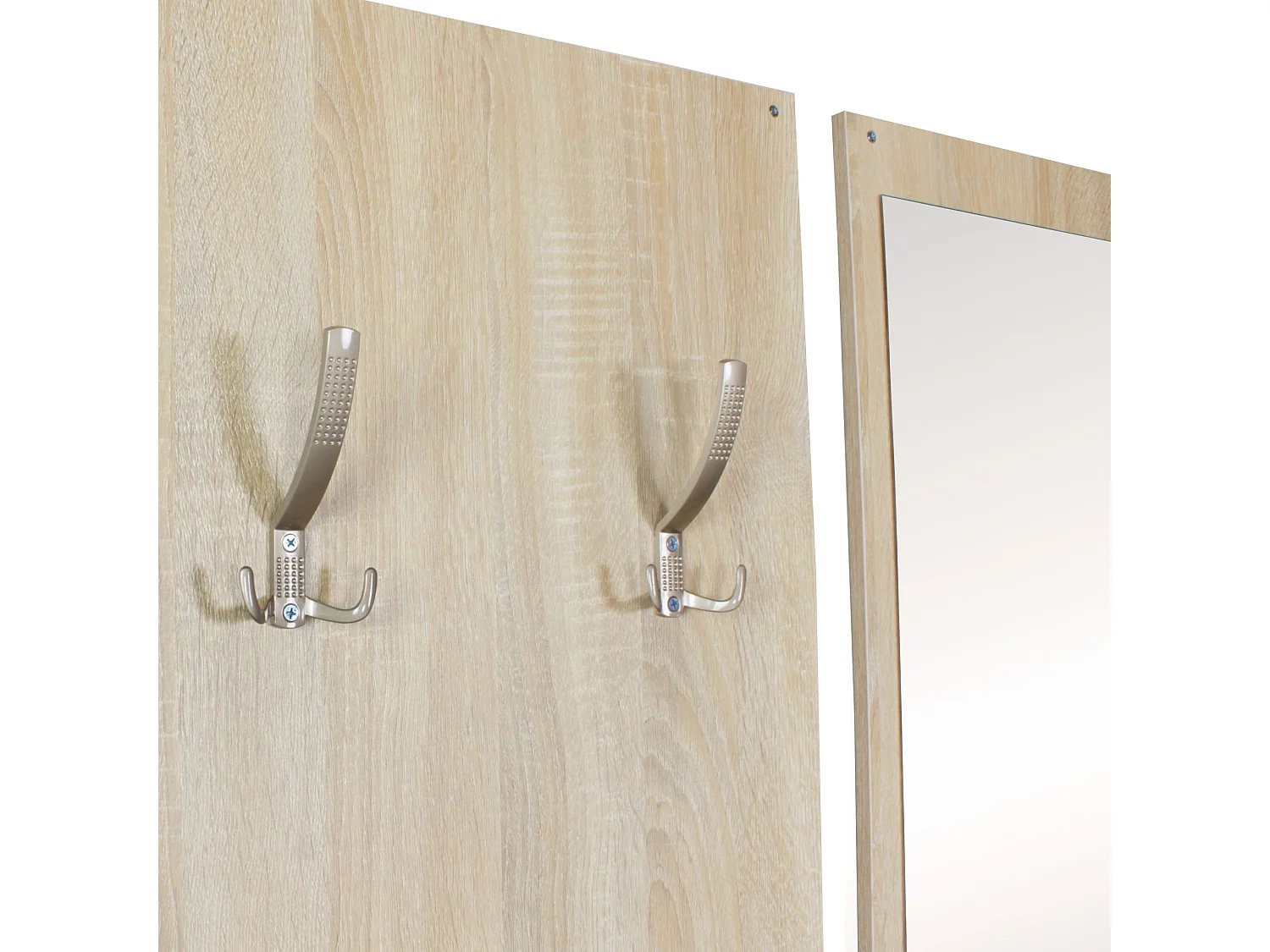 Garderobe Flurgarderobe Paneel Wandgarderobe Spiegel Komplett Set Kompakt Flur